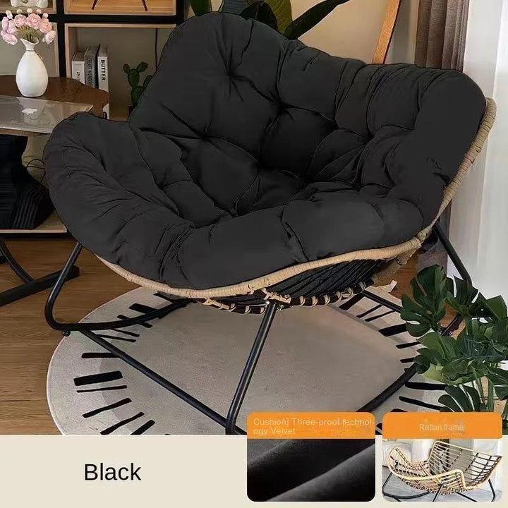 X&D Human Bird Nest Rattan Weaving Rocking Chair
