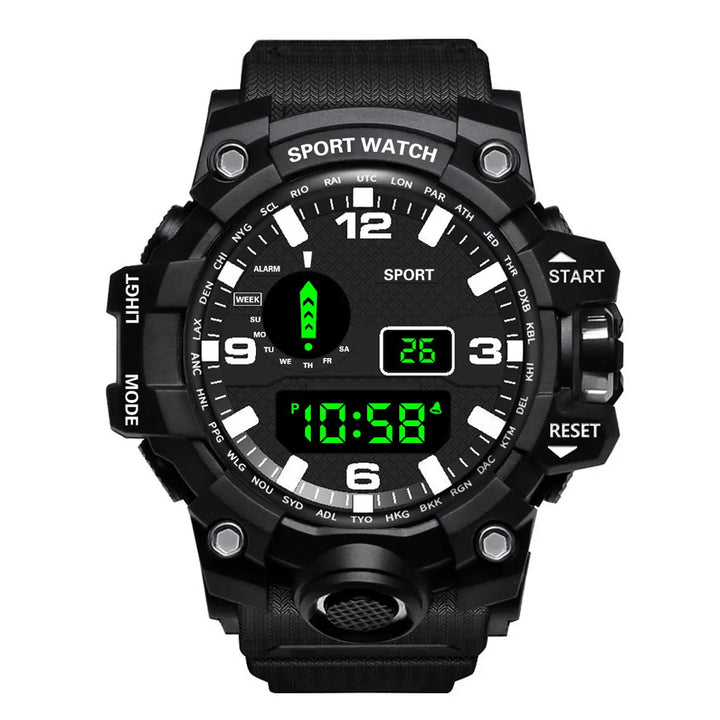 RUBBER Sports Electronic Wristwatch