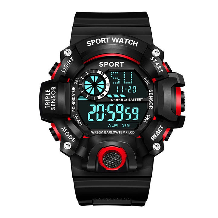 RUBBER Sports Electronic Wristwatch
