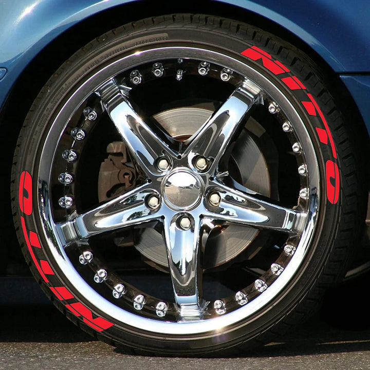 rubber tire letter stickers waterproof