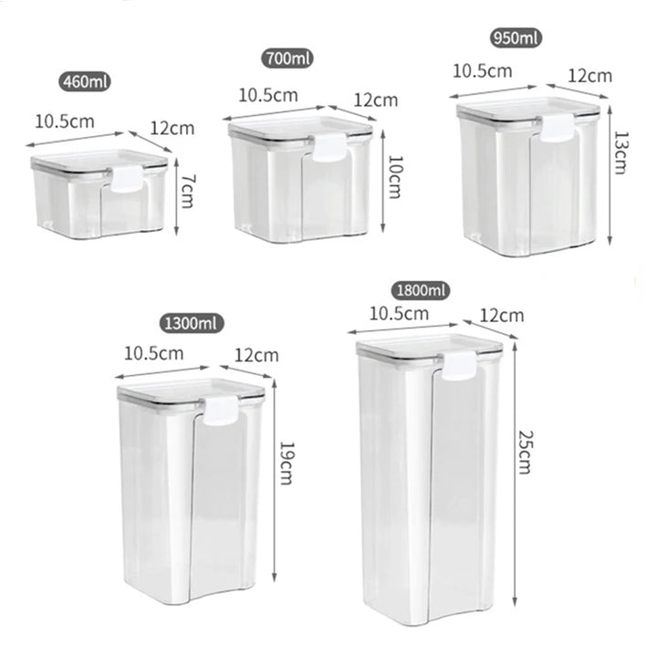 Sealed Jars Kitchen Grain Storage Organizer Large