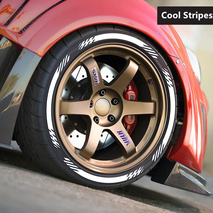 3D Car Tires & Rim Stickers
