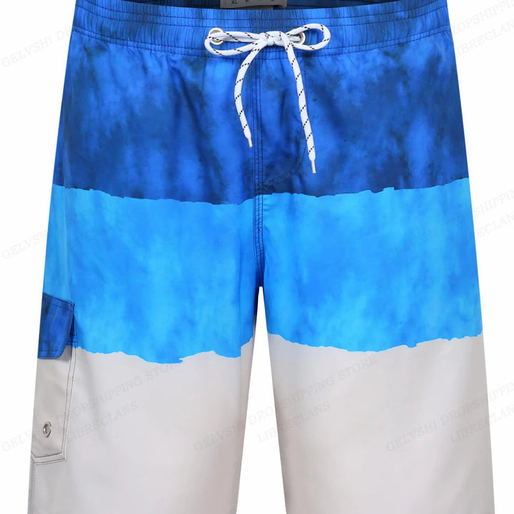 Striped board shorts