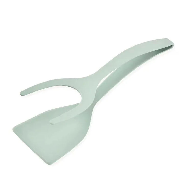 2 In 1 Nylon Grip Flip Tongs Egg Spatula