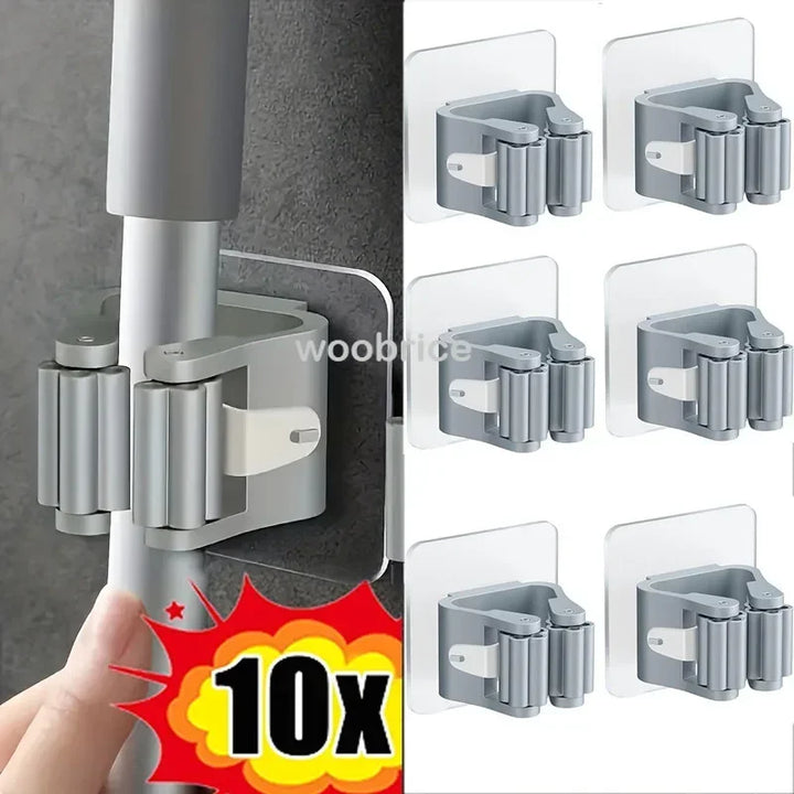 Mop Holder Self-adhesive Broom Stand
