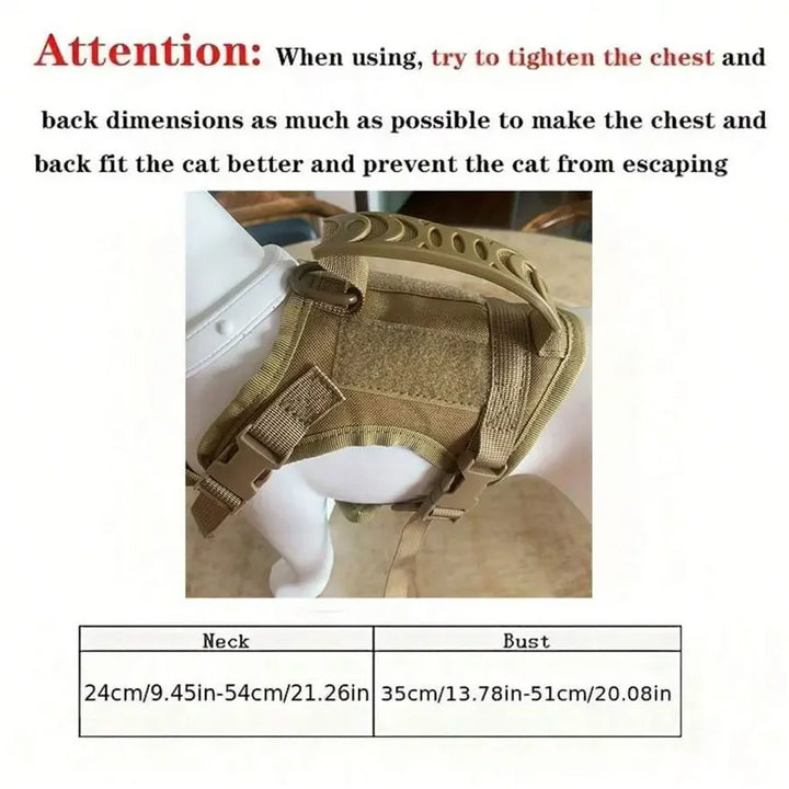 Outdoor Cat Vest Waterproof