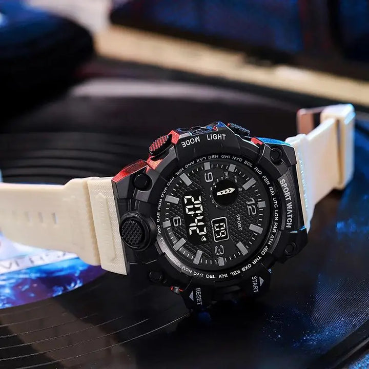 RUBBER Sports Electronic Wristwatch