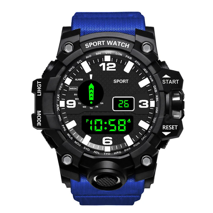 RUBBER Sports Electronic Wristwatch