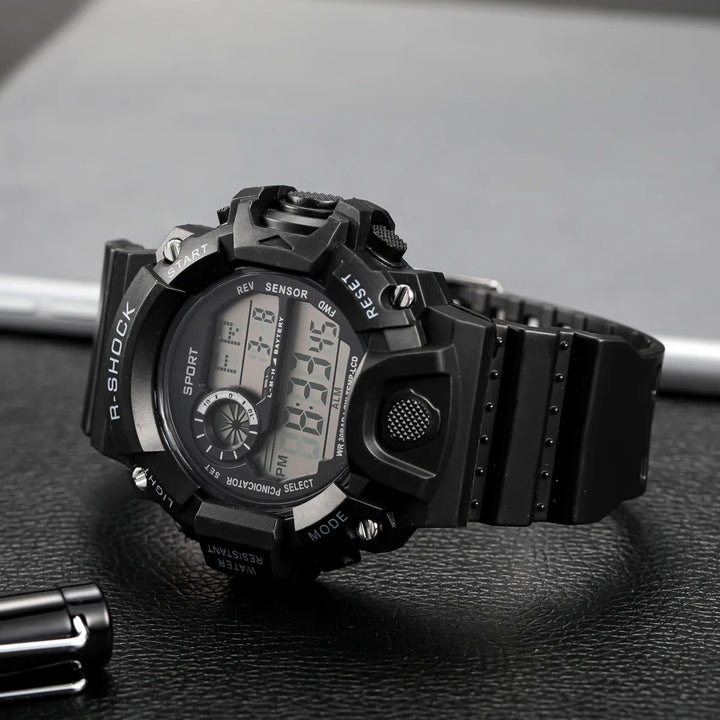 RUBBER Sports Electronic Wristwatch