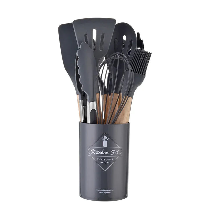 12Pcs Silicone Cooking Utensils