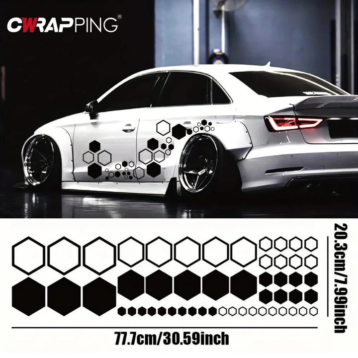 Car Honeycomb Vinyl Decals