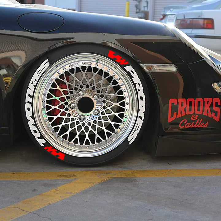 Permanent Tire Lettering Sticker TOYO TIRES PROXES 3D