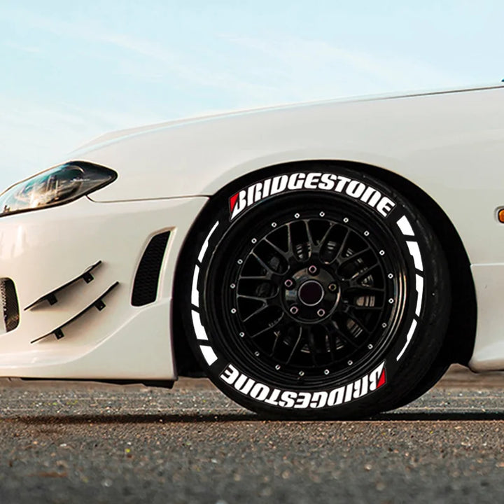 Tire Lettering Sticker Permanent  15-24