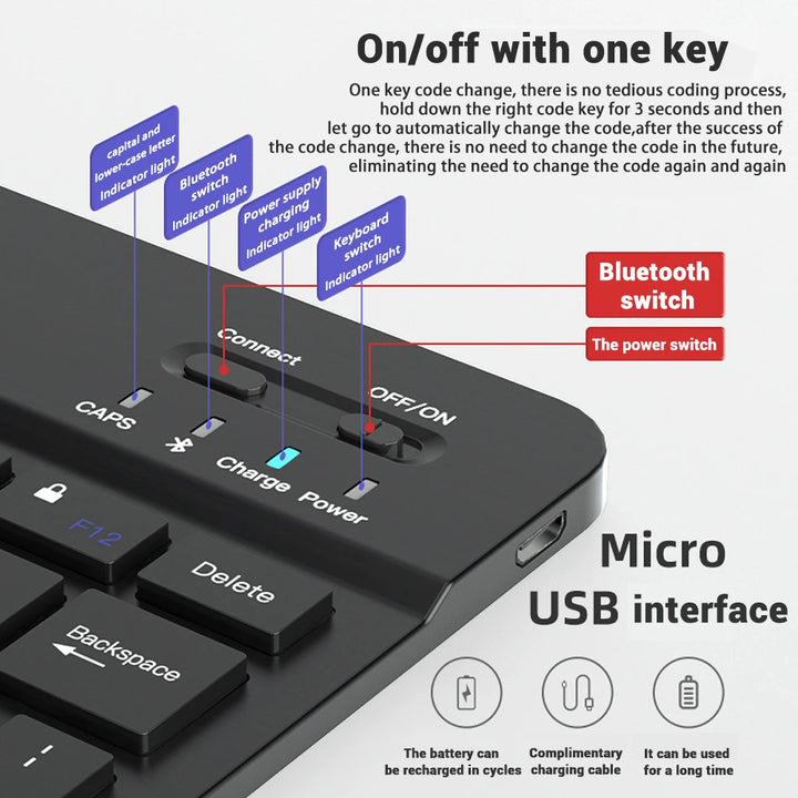 EMTRA Wireless Bluetooth mini keyboard