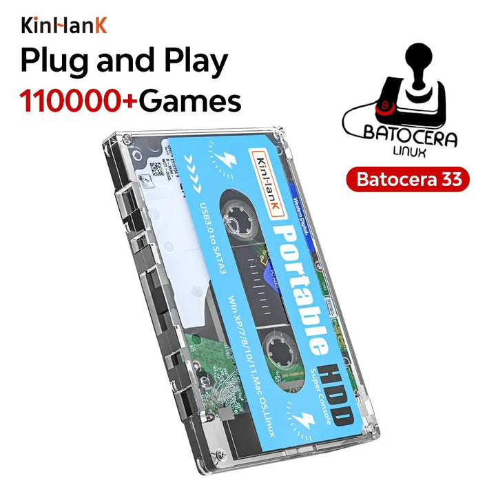 KINHANK  500G Gaming HDD 100000 Video Games