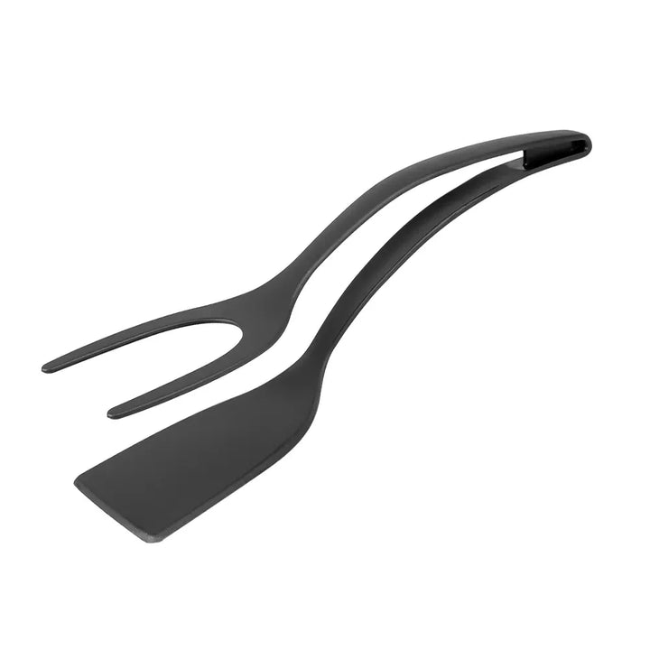 2 In 1 Nylon Grip Flip Tongs Egg Spatula
